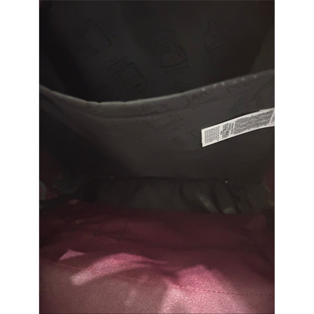 Jansport Maroon Cross Town Backpack Plus Laptop Sleeve 15" School Travel NEW - Picture 12 of 16